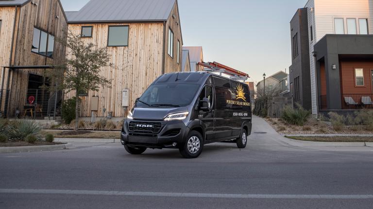 2023 Ram ProMaster front left in black
